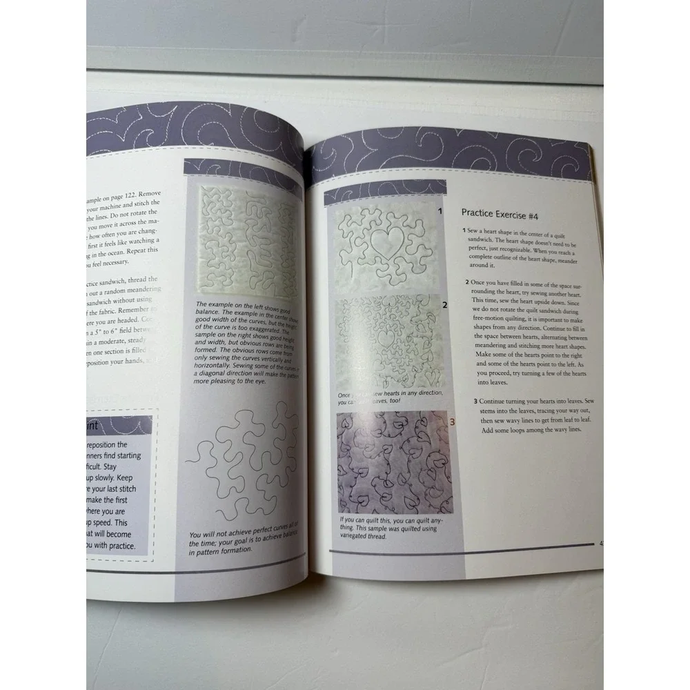 Quilt‎ as Desired Straight Line Free Motion Quilting Book Charlene C Frable